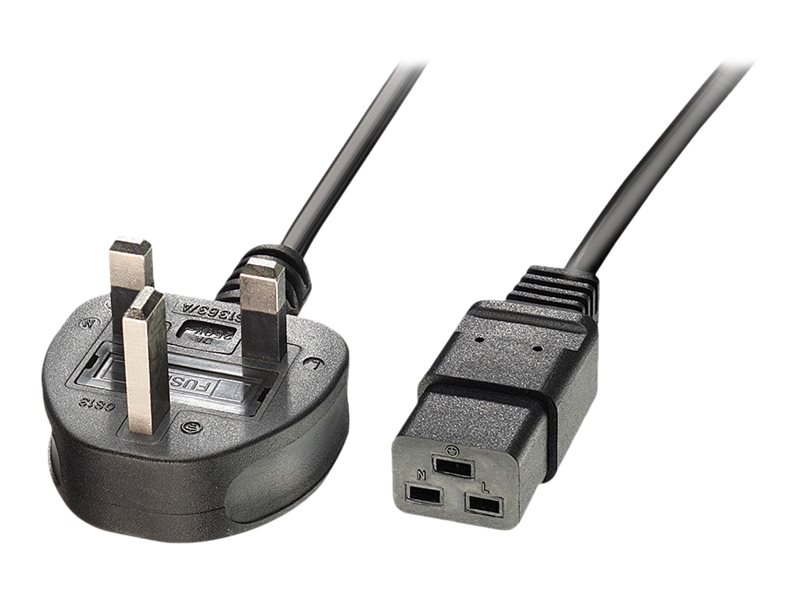 Lindy - Power cable - IEC 60320 C19 to BS 1363A (M)