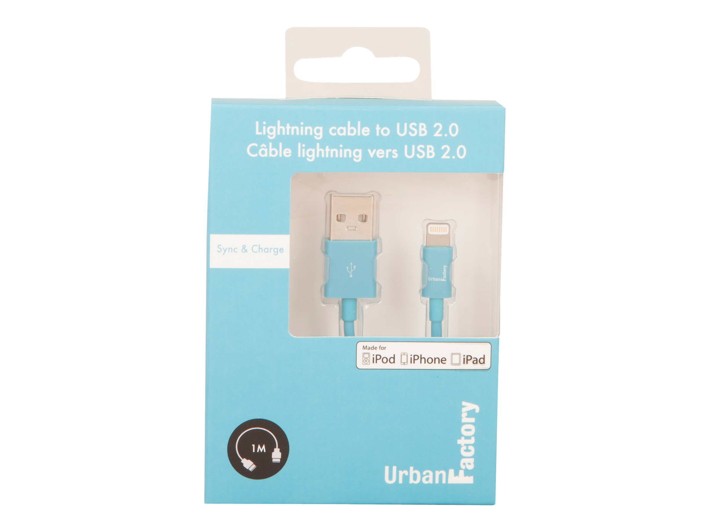 URBAN FACTORY CABLE LIGHTNING MFI 1M BLE