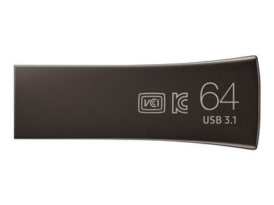 SAMSUNG BAR PLUS 64GB Titan Gray - MUF-64BE4/APC