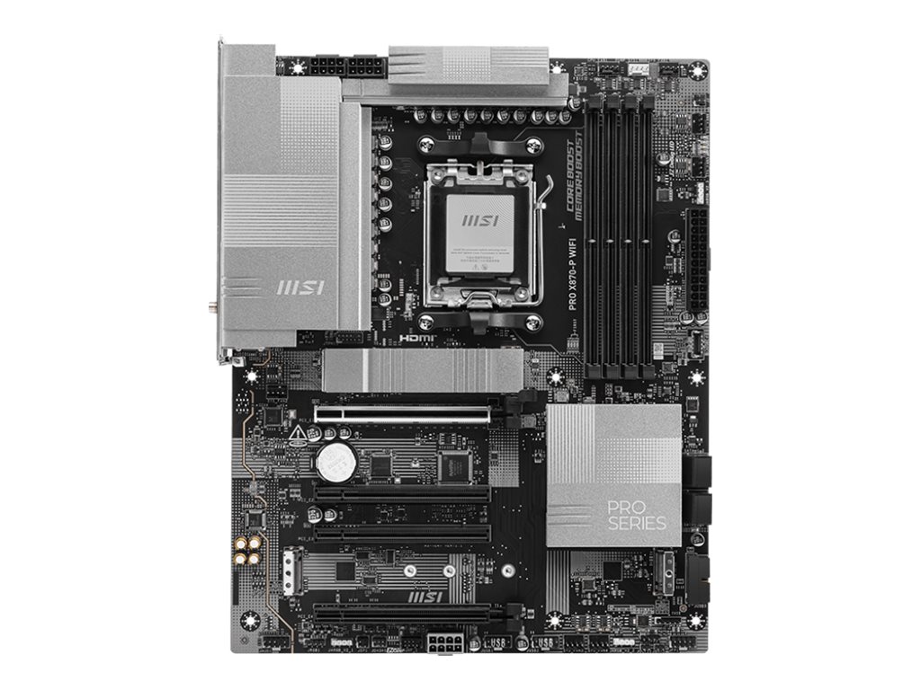 MSI PRO X870-P WIFI motherboard ATX Socket AM5 AMD Product shot Front 79725