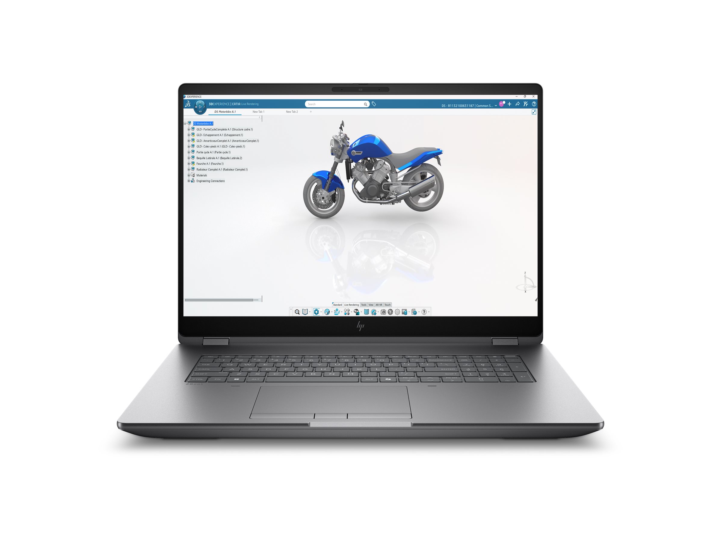 HP ZBook Fury G1i Mobile Workstation AI PC AI Workstation 18 Intel Core Ultra 7 255HX Product shot Right-angle 80000
