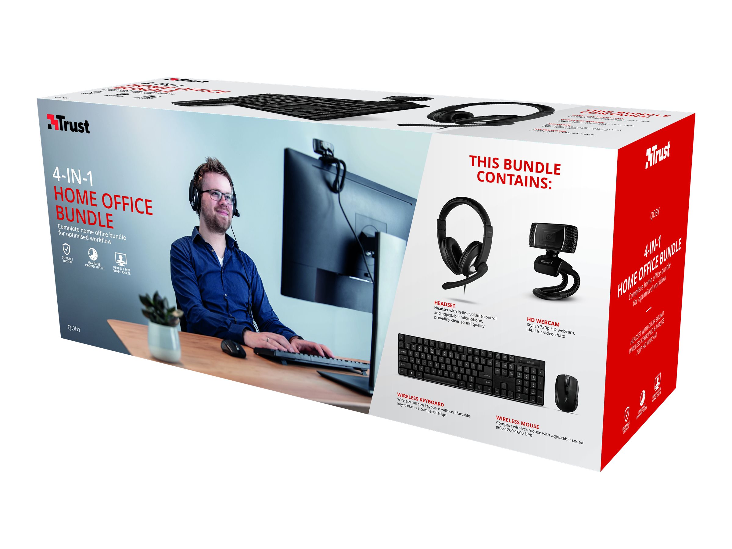 TRUST HOME OFFICE COMBO 4 EN 1 Q