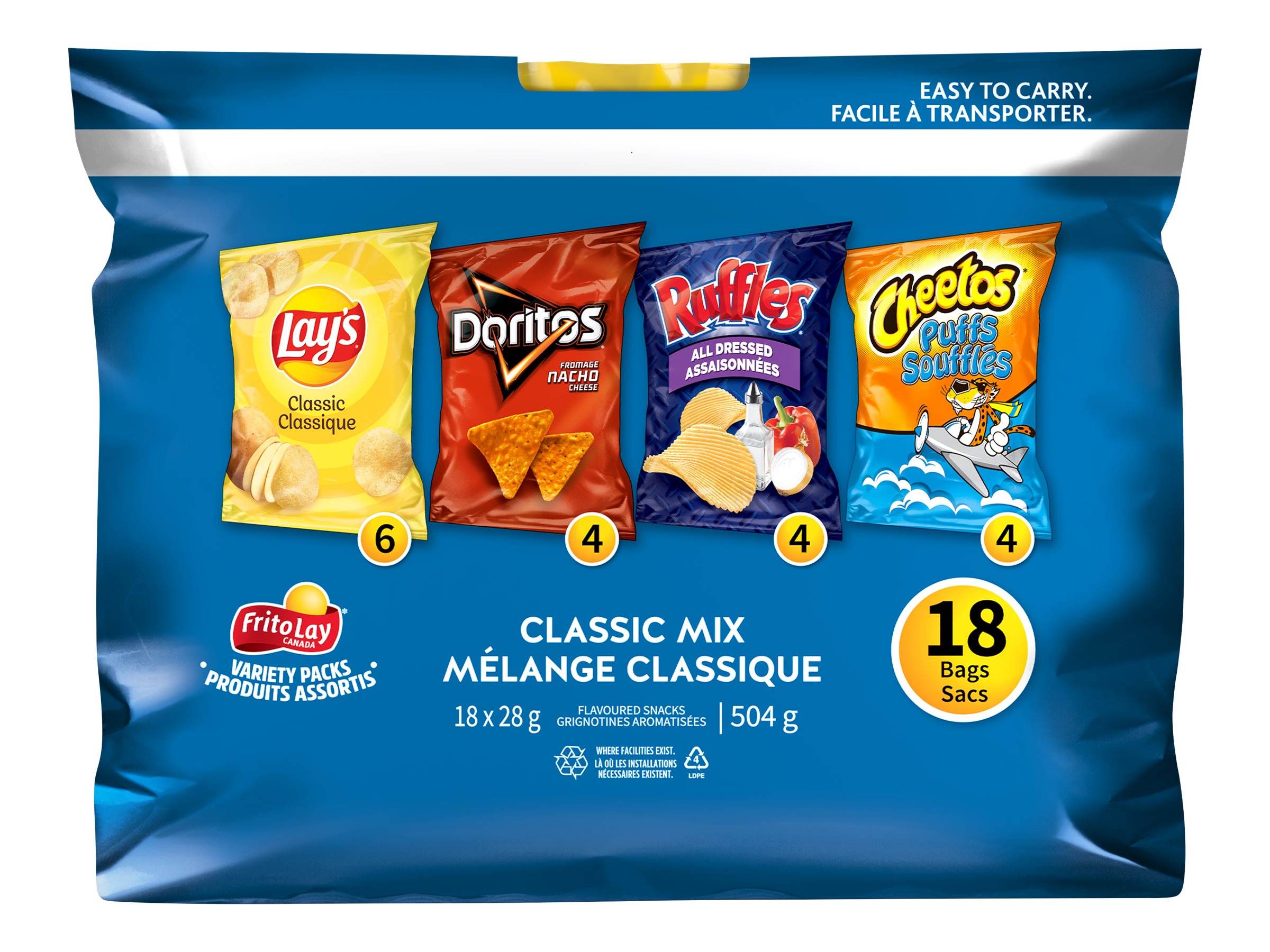 Frito-Lay Classic Mix Variety Pack - 504g - 18's