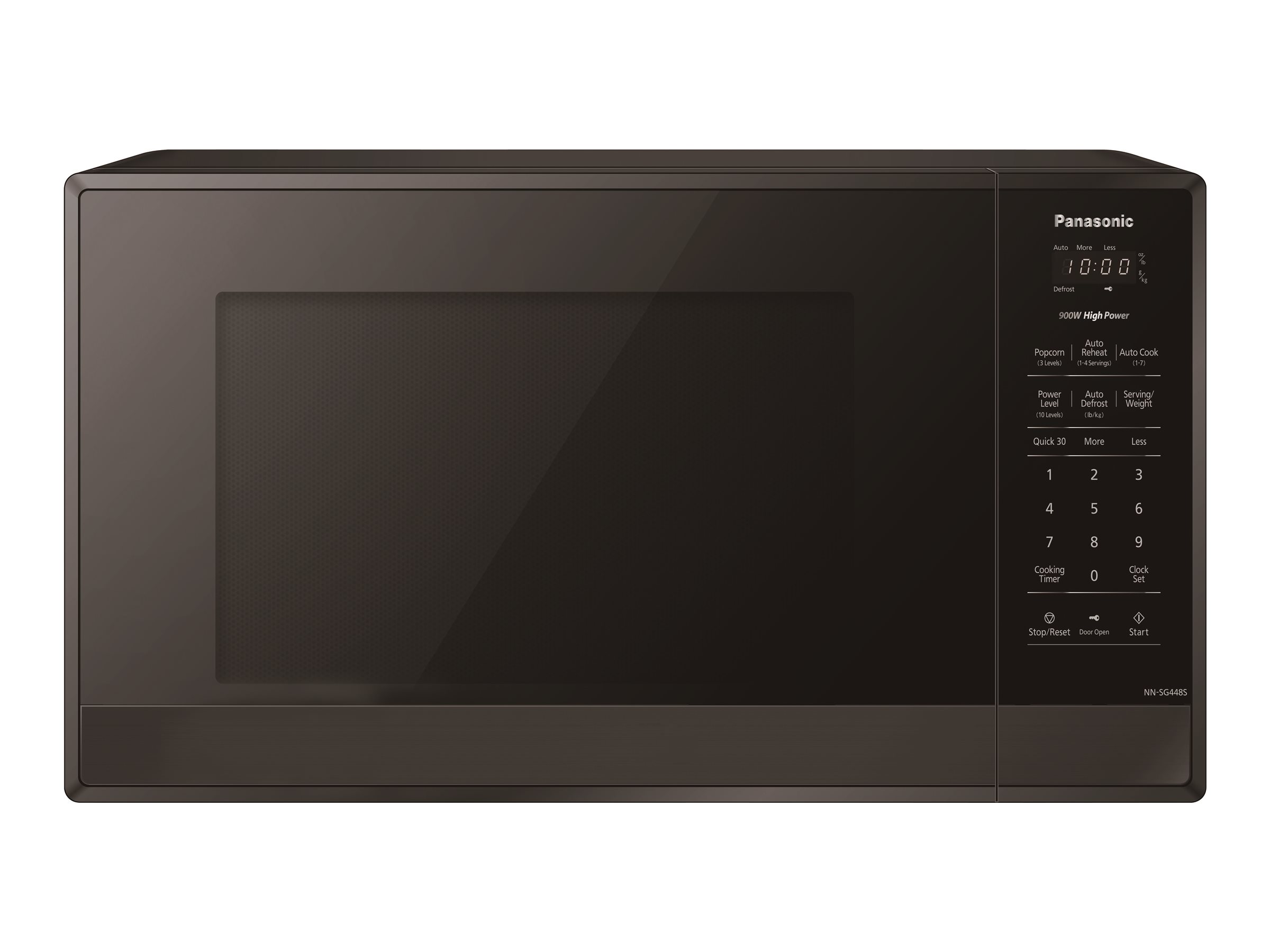 Panasonic 0.9 cu ft. Microwave Oven - Black Stainless Steel/Black - NNSG448SC