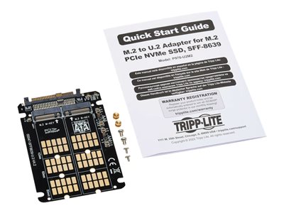 Tripp Lite USB-C to Dual M.2 SATA SSD/HDD Enclosure Adapter USB
