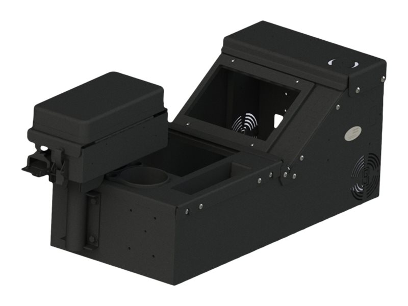 Gamber-Johnson Wide Body Console with Cup Holder, Pocket and Printer Armrest Kit