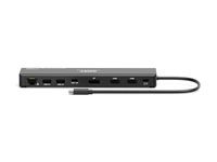 PORT connect Professional Docking USB-C 1 X 4K ++ TRAVEL - docking station - USB-C 3.1 Gen 2 - DP, 2 x HDMI - 1GbE