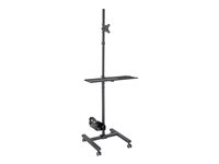 Eaton Tripp Lite Series Mobile Workstation with Monitor Mount - For 17' to 32' Displays, Height Adjustable Vogn med hjul LCD-display/tastatur/mus/CPU 17'-32'