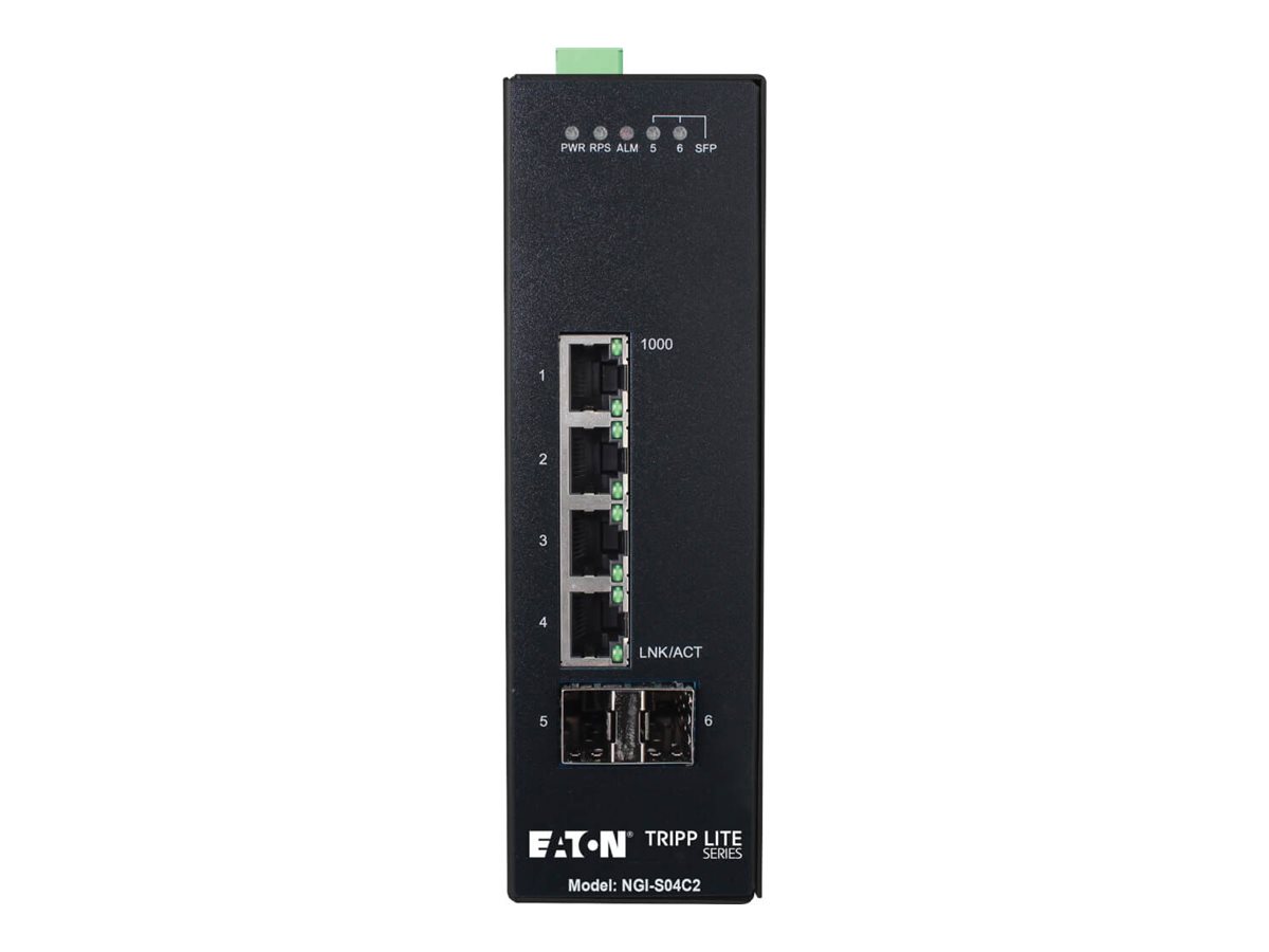 Eaton Tripp Lite series 4-Port Lite Managed Industrial Gigabit Ethernet Switch