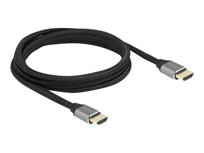 DELOCK HDMI Kabel 48Gbps 8K 60Hz grau 2m Optionen & Zubehör