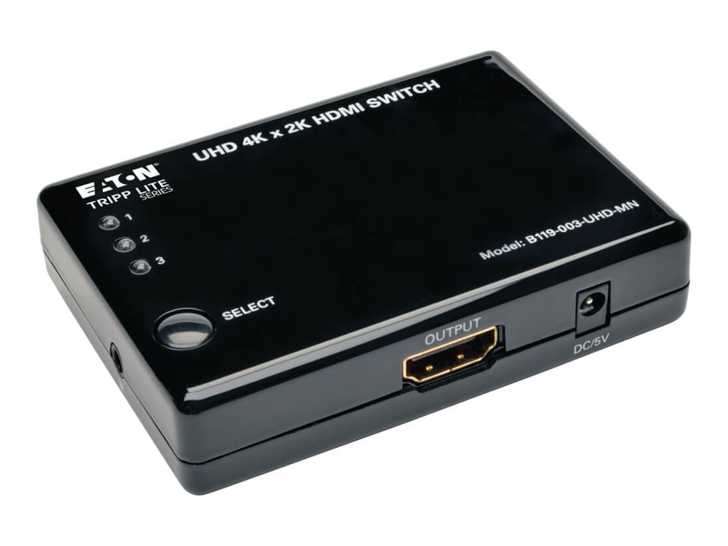 Tripp Lite 3 Port HDMI Mini Switch for Video and Audio 4K x 2K UHD 30 Hz
