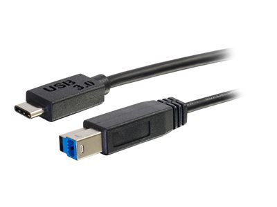 C2G 3ft USB 3.1 Gen 1 USB Type C to USB B Cable M/M