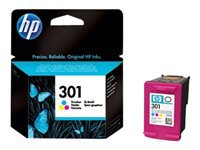 HP 301 - Colour (cyan, magenta, yellow) - original - ink cartridge - for Deskjet 1000, 1010, 1050 J410, 1050A J410, 1051A J410, 1055 J410, 1056 J410, 1510, 1512