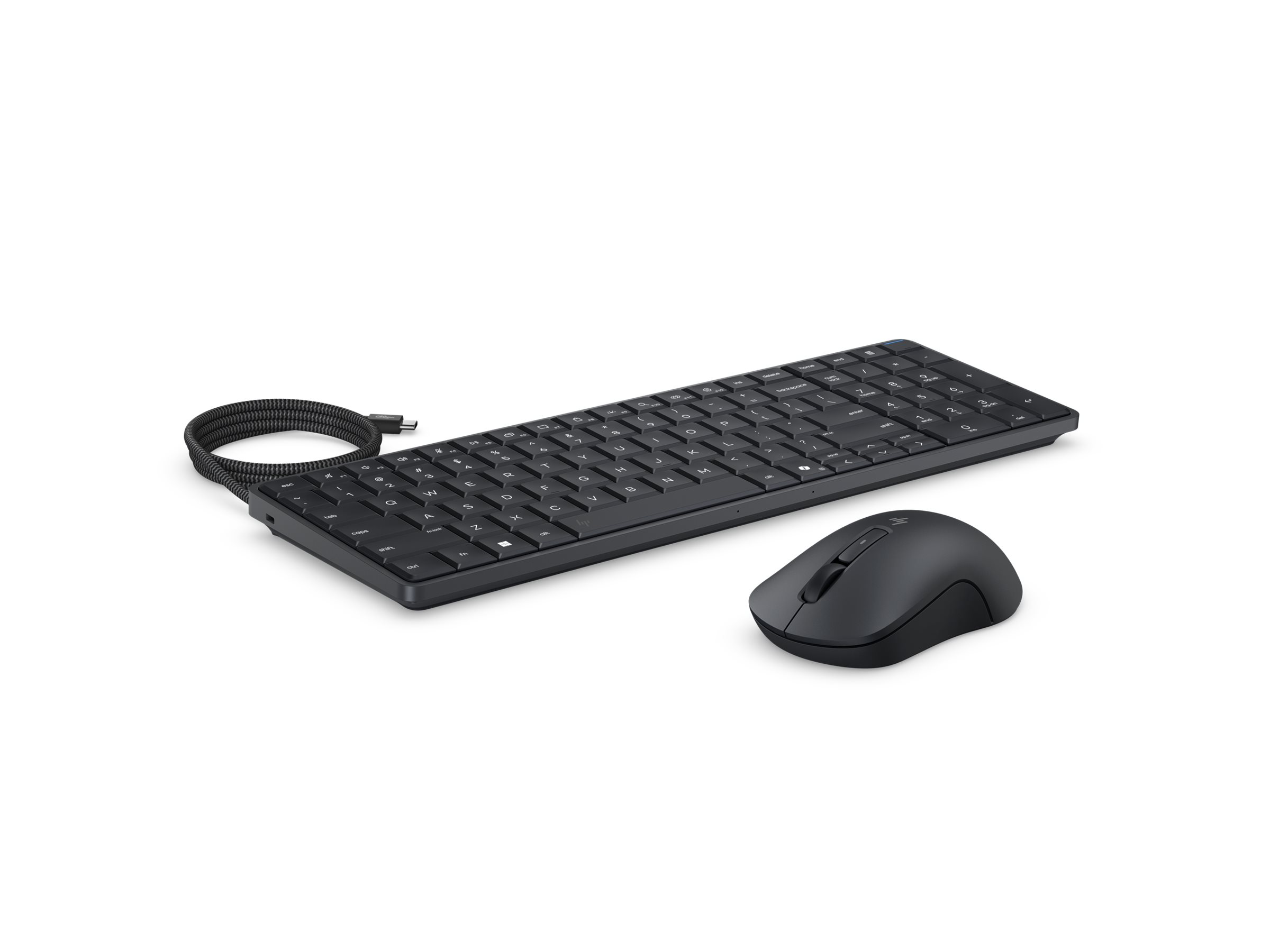 HP EliteBoard G1a Next Gen PC keyboard PC Copilot+ PC AI PC Ryzen AI 5 330 16 GB SSD 256 Product shot Left-angle 79901