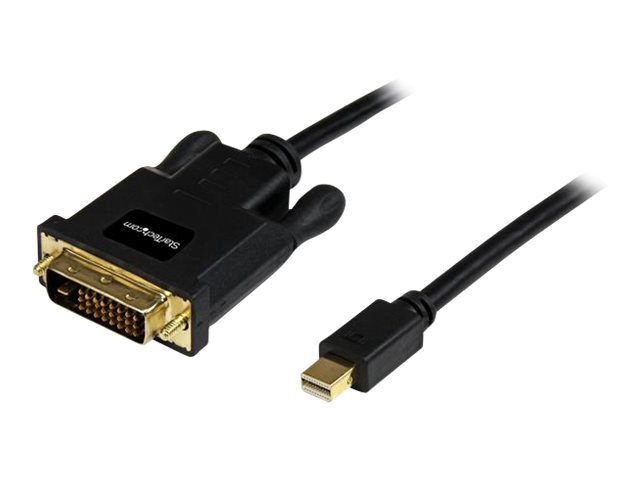 Image of StarTech.com 10ft Mini DisplayPort to DVI Adapter Cable - Mini DP to DVI Video Converter - MDP to DVI Cable for Mac / PC 1920x1200 - Black (MDP2DVIMM10B) - DisplayPort cable - 3.04 m