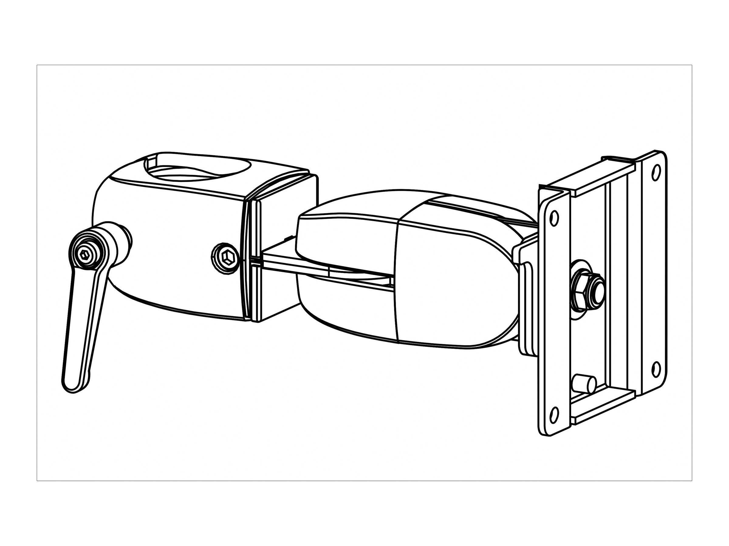 An image of Ergotron mounting component - for LCD display - black