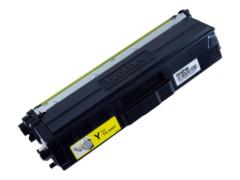 Brother TN449Y Ultra High Yield yellow original toner Product shot Front 79500