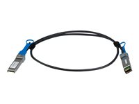 StarTech.com 1m 10G SFP to SFP Direct Attach Cable for HPE J9281B - 10GbE SFP Copper DAC 10 Gbps Low Power Passive Twinax Dobbelt-axial 1m 10GBase-kabel til direkte påsætning Sort