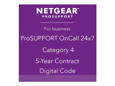 NETGEAR ProSupport OnCall 24x7 Category 4 Technical support phone consulting 5 years 24x7 