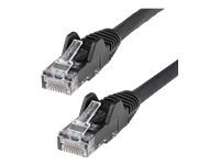 StarTech.com 50ft (15m) LSZH CAT6 Ethernet Cable, 10 Gigabit Snagless RJ45 100W PoE Patch Cord, CAT 6 10GbE UTP Network Cable w/Strain Relief, Black ETL/Low Smoke Zero Halogen - Category 6, 24AWG (N6LPATCH50BK)