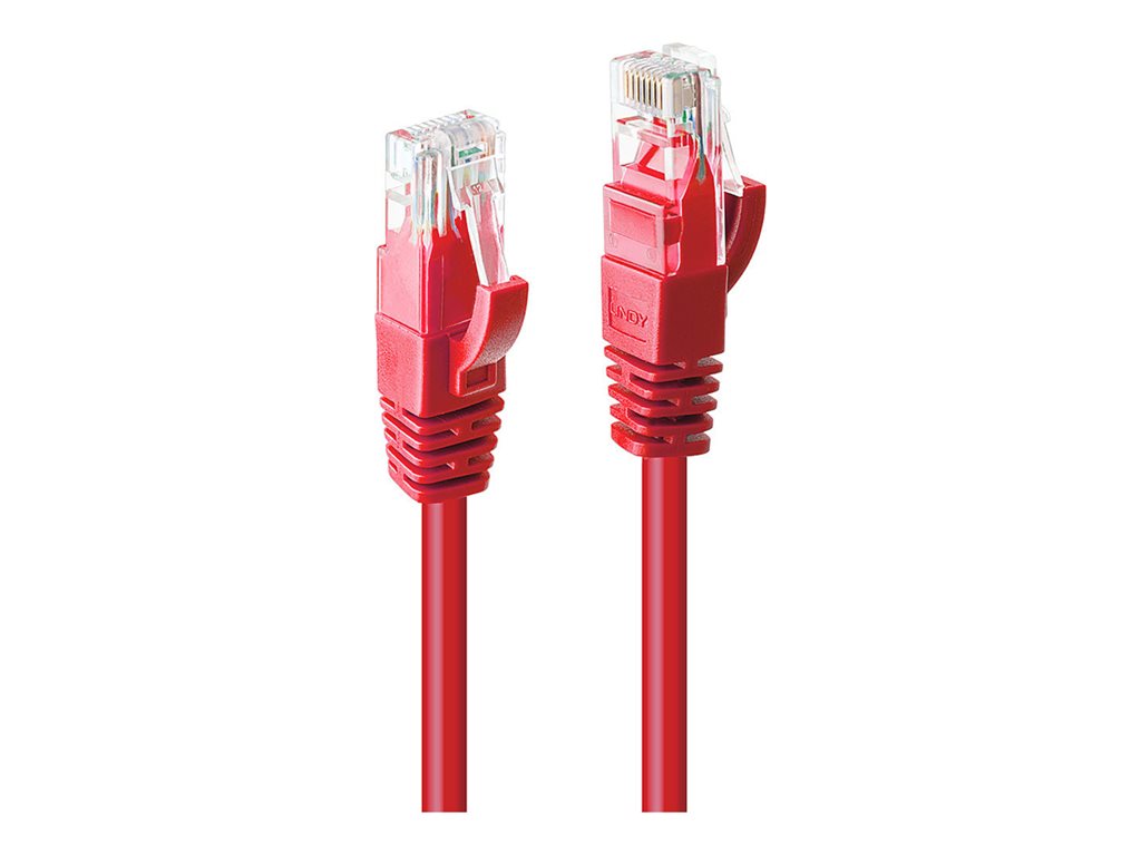 C ble réseau Rouge Cat.6 U/UTP, 3m