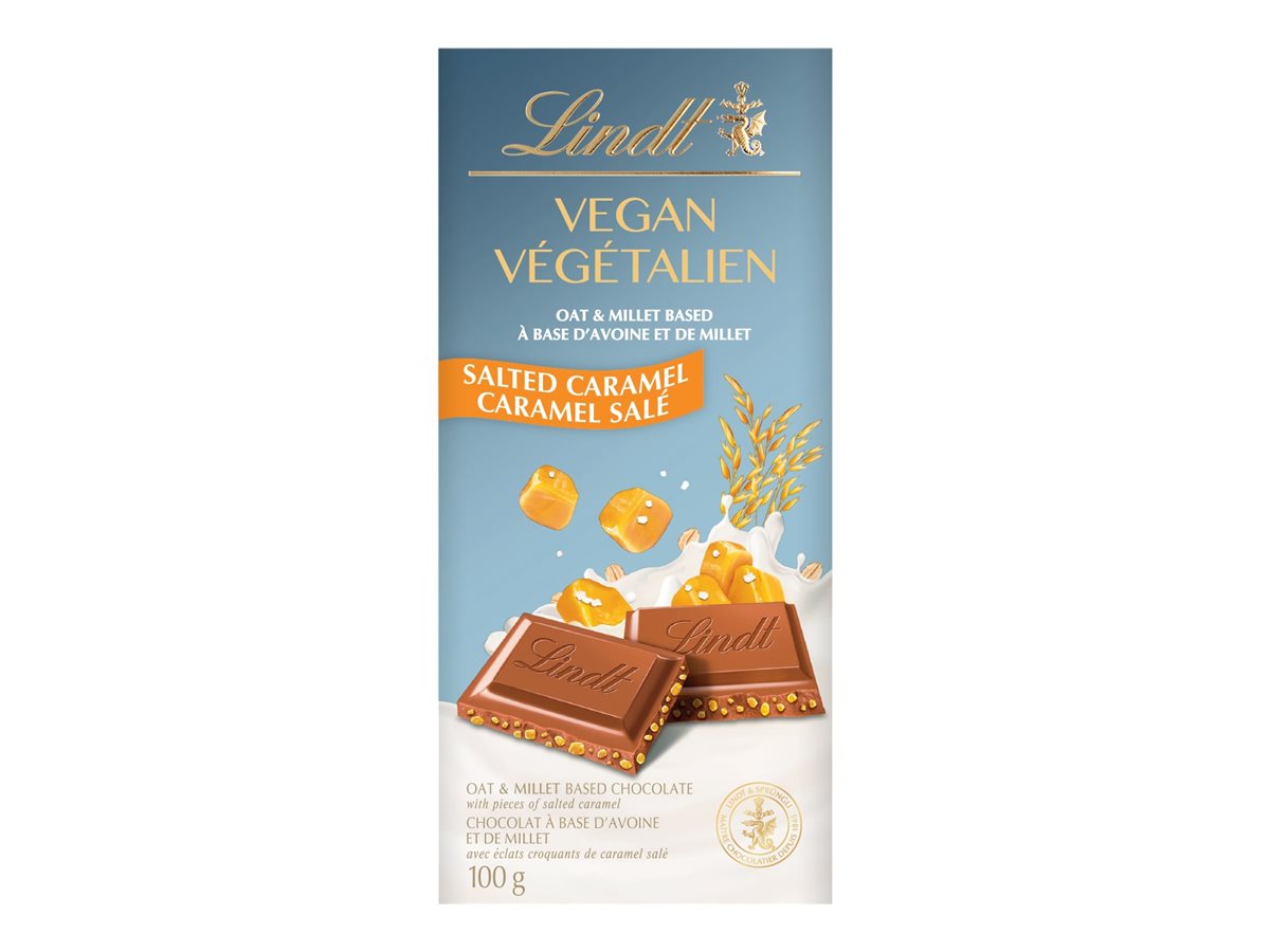 Lindt Vegan Chocolate Bar - Salted Caramel - 100g