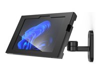 Compulocks Surface GO 1-4 Gen Apex Enclosure Swing Wall Mount mounting kit - exposed front/back camera and sensors - for tablet - swing - black