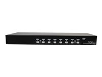 Startech 8 Port VGA KVM Switch - 1U Rack Mount - USB VGA KVM Switch with Audio - 1920 x 1440 @60hz - KVM Video Switch (SV831D