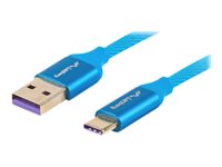 Lanberg Premium USB 2.0 USB Type-C kabel 50cm Blå