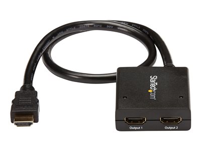 StarTech.com HDMI Cable - 2 Port - 4K 30Hz - Powered - HDMI Audio / Video Splitter - 1 in 2 - HDMI 1.4 - Video-/audiosplitter - 2 x HDMI - desktop for P/N: ST121SHD50, SVA5M3NEUA (ST122HD4KU) | Atea eShop |
