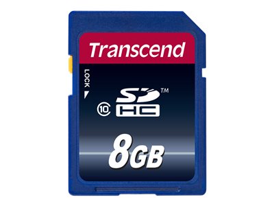 TRANSCEND 8GB SDHC CARD CL10 - TS8GSDHC10