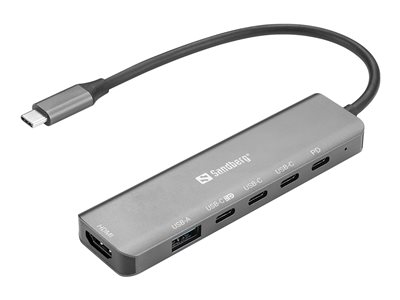 SANDBERG USB-C 6-in-1mediaDock Optionen & Zubehör