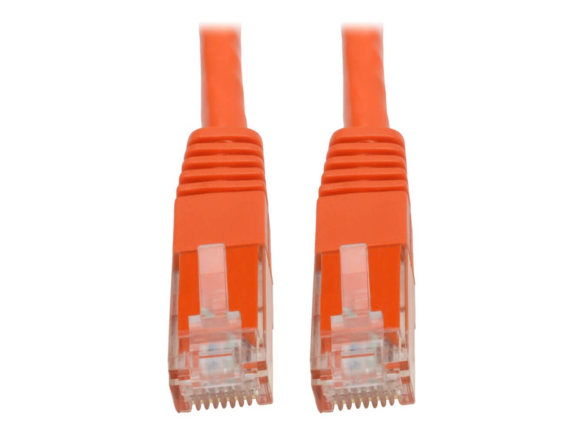 Tripp Lite Premium Cat5/Cat5e/Cat6 Gigabit Molded Patch Cable, 24 AWG, 550 MHz/1 Gbps (RJ45 M/M), Orange, 6 ft.