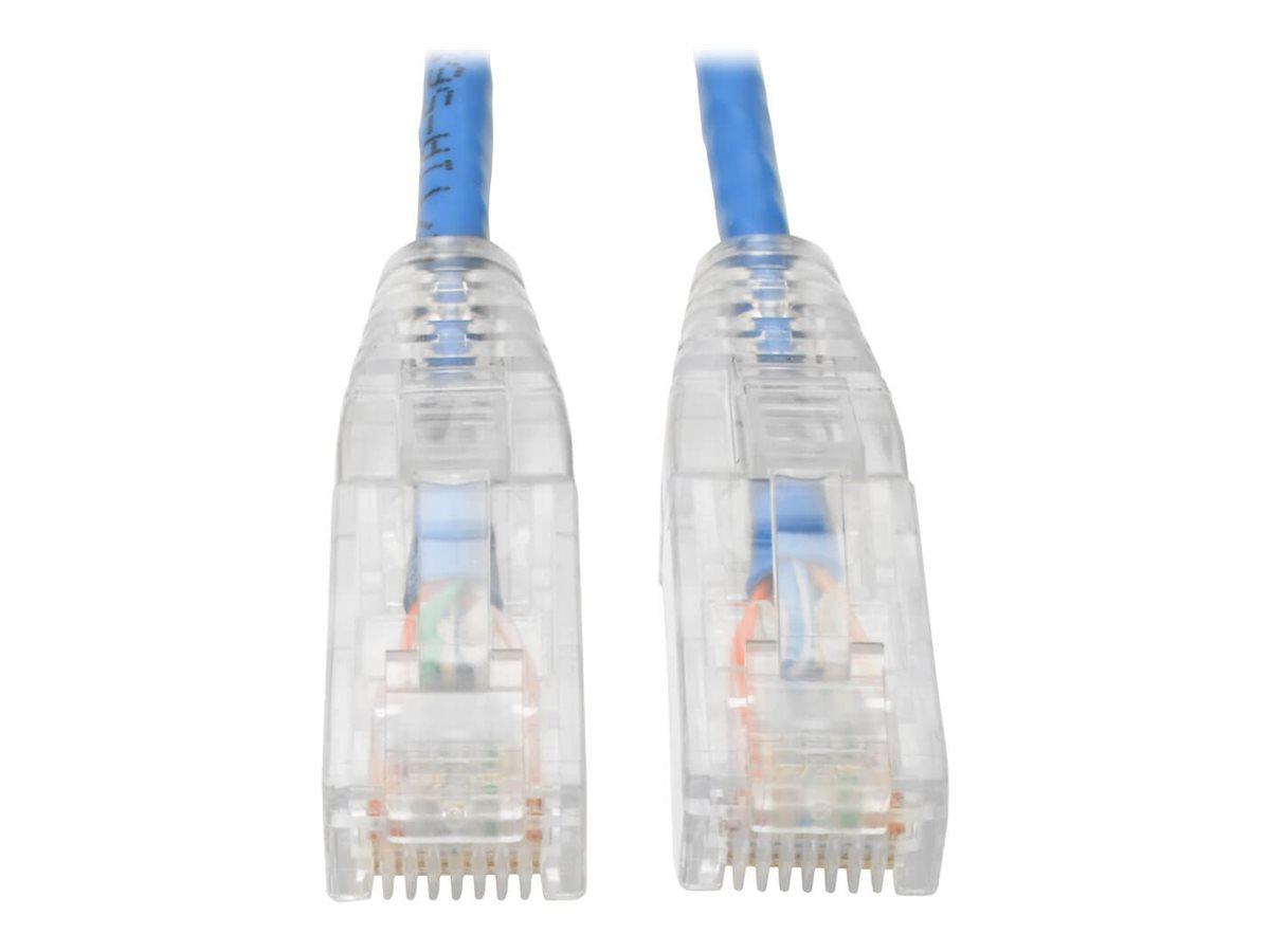Eaton Tripp Lite Series Cat6 Gigabit Snagless Slim UTP Ethernet Cable (RJ45 M/M), PoE, Blue, 10 ft. (3.05 m)
