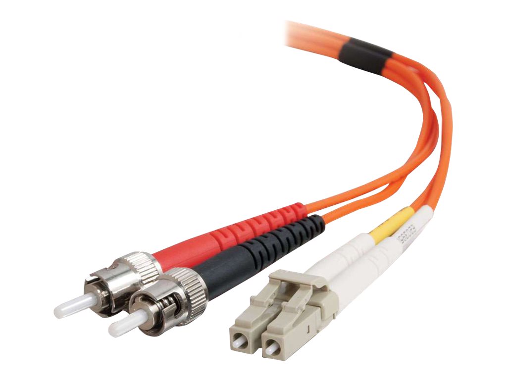 C2G LC-ST 50/125 OM2 Duplex Multimode PVC Fiber Optic Cable (LSZH) - síťový kabel - 2 m - 2 m - oranžová