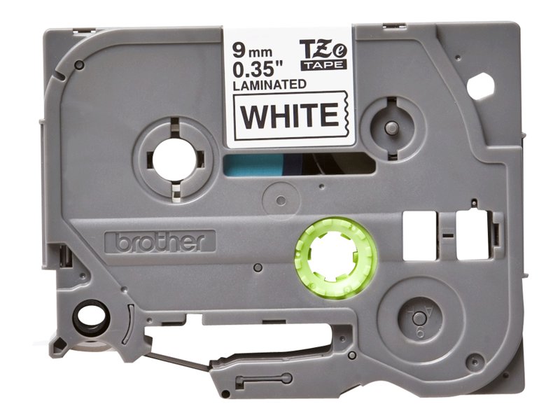 Brother TZe-221 - Adhsif standard - noir sur blanc - Rouleau (0,9 cm x 8 m) 1 cassette(s) ruban lamin - pour Brother PT-D210, D600, H110; P-Touch PT-1005, 1880, E800, H110; P-Touch Cube Plus PT-P710