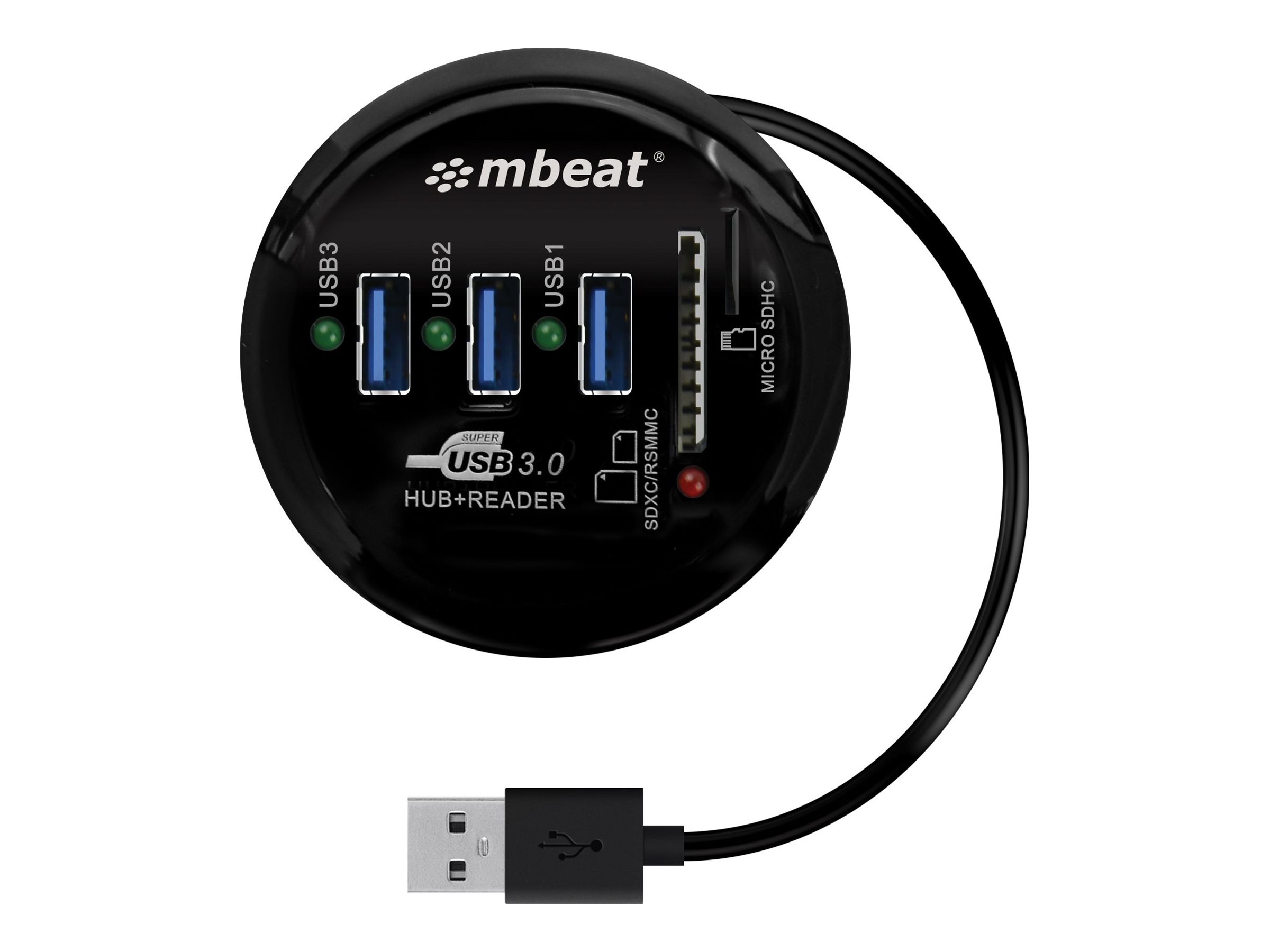 mbeat hub portable card reader (MTT) 3 Product shot Front 79950