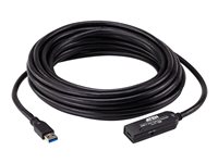 ATEN USB 3.0 / USB 3.2 Gen 1 USB Type-C kabel 10m Sort