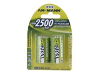 ANSMANN C-type Batterier til generelt brug (genopladelige) 2500mAh