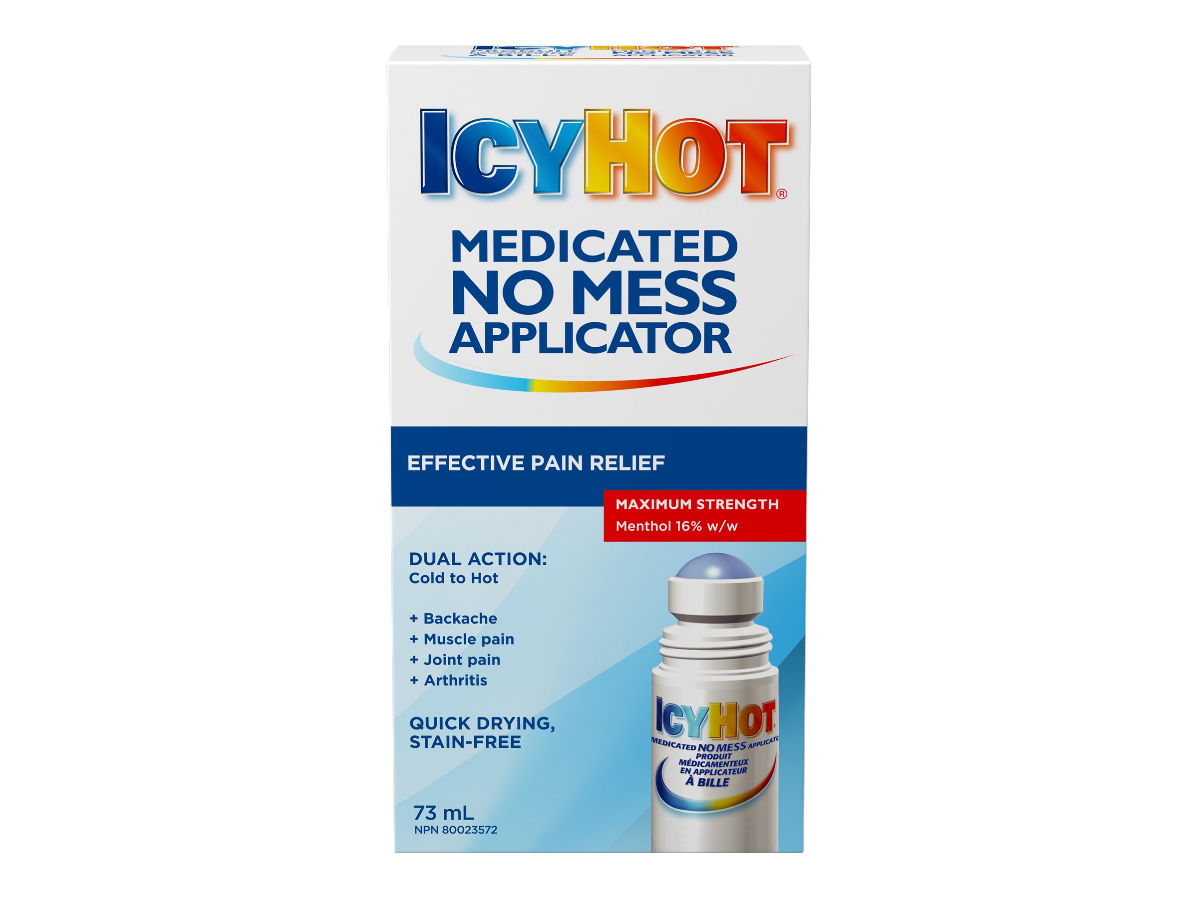 Icy Hot Medicated No Mess Pain Relief Applicator - 73ml