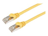 Prokord CAT 6a Kabel med afskærmning med folie og kobberfletning (SFTP 1m Netværkskabel Gul 