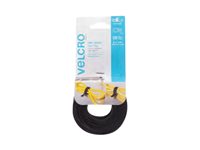 VELCRO Brand One-wrap Thin Ties 8in X 1/2in Gray and Black 50 Ct