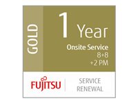 Fujitsu Scanner Service Program 1 Year Gold Service Renewal for Fujitsu Low-Volume Production Scanners 1år Reservedele og arbejdskraft