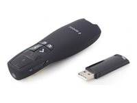 Gembird WP-L-12 Fjernbetjening til præsentation Sort