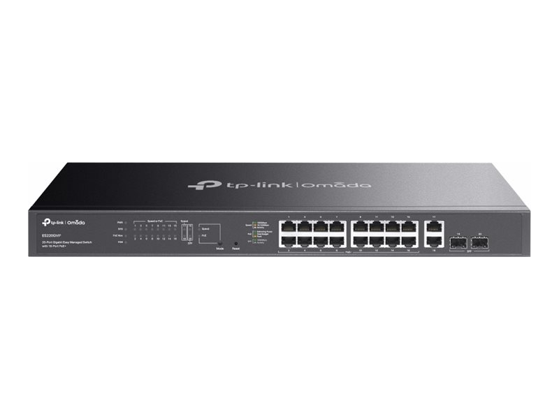 TP-Link Omada ES220GMP V1.6 switch 20 ports Managed Product shot Front 79500