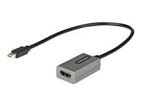 StarTech.com Adaptateur Mini DisplayPort vers HDMI - Dongle mDP to HDMI - 1080p - Mini DisplayPort 1.2 vers Écrans/Affichages HDMI - Convertisseur Mini DP vers HDMI - Câble Intégré 30cm (MDP2HDEC)