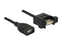 DeLOCK USB 2.0 USB-kabel 1m Sort