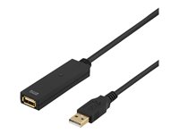 DELTACO USB 2.0 USB forlængerkabel 3m Sort