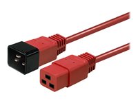 LINDY 2m IEC C19 to C20 Cable Red