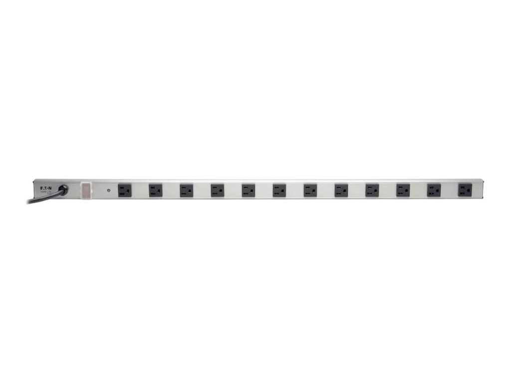 Eaton Tripp Lite Series Power Strip 120V 5-15R 12 Outlet 6' Cord 36 Inch Length Metal